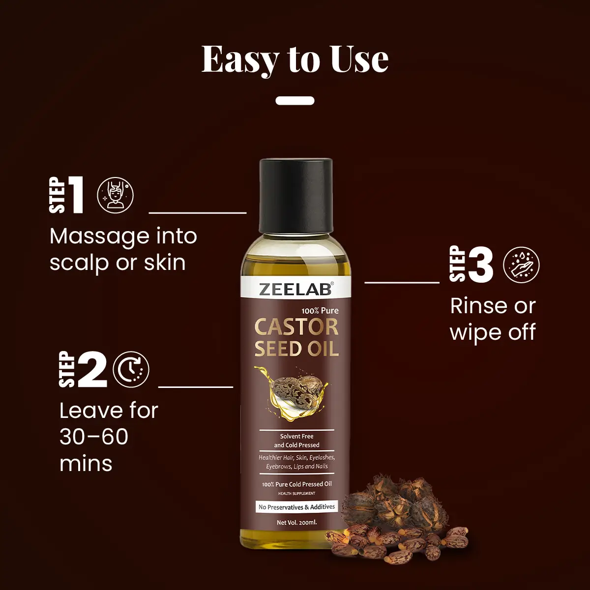 Castor Seed Oil 200ml